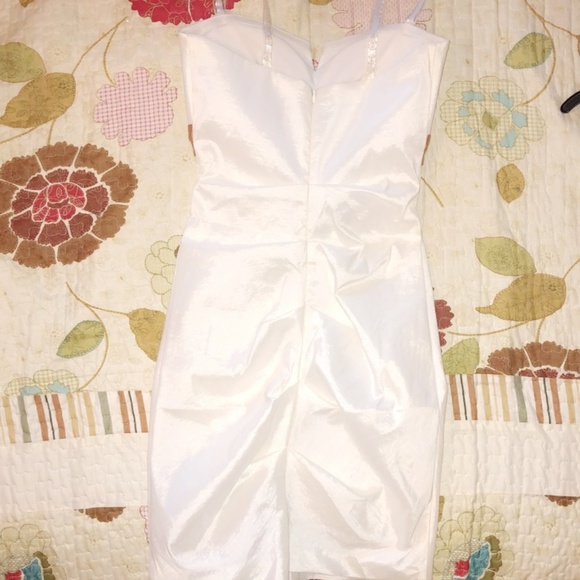 White and Gold Dress - Picture 2 of 3